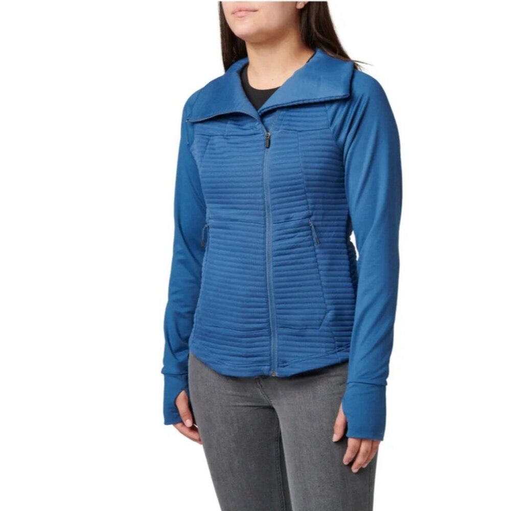 5.11 Tactical Crystal Hybrid Jacket Womens Large Thumbholes Pockets Full Zip
